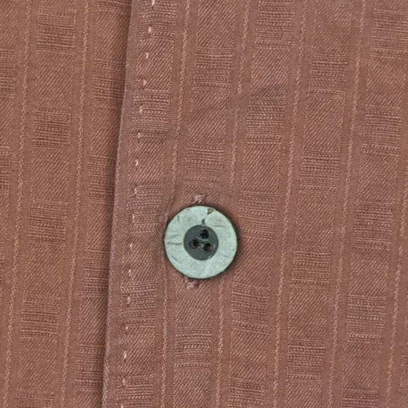 Tommy Bahama 100% Silk Orange Embroidered Pineapple Palm Tree Camp Shirt - M - Picture 4 of 13